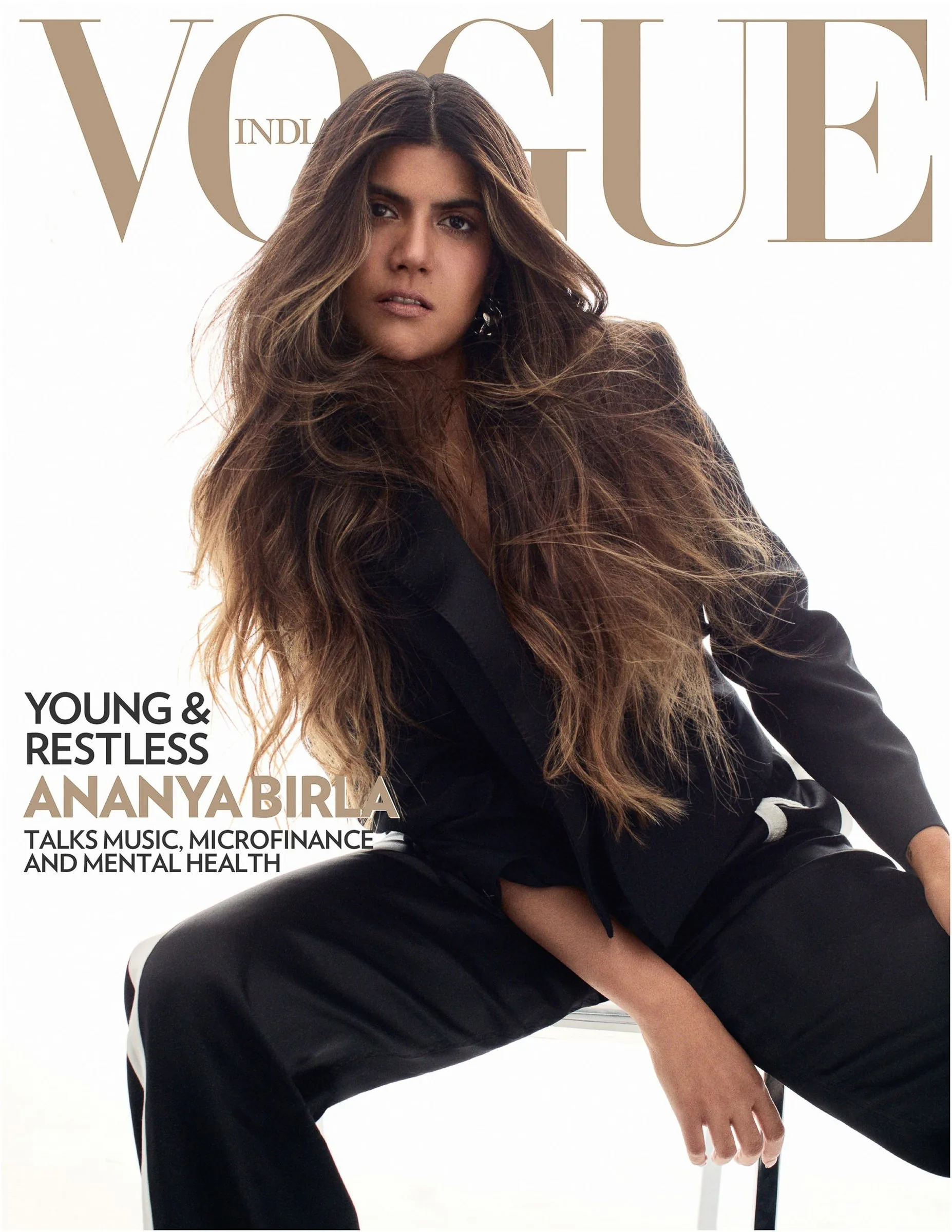 Vogue India cover with Ananya Birla, 2021